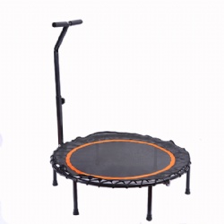 4-folding mini trampoline with adjustable T-Bar